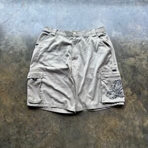 Cool Vintage Y2K Embroidered Surf Style Shorts